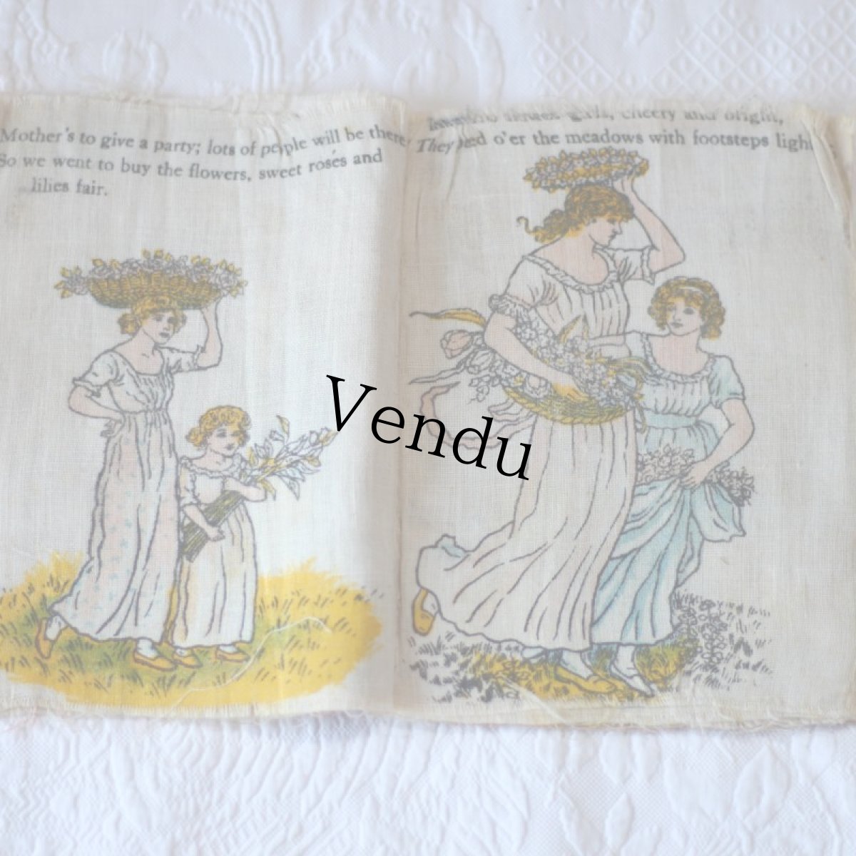 画像3: Ring-Round A-Rosy/Kate Greenaway CLOTH BOOK (3)