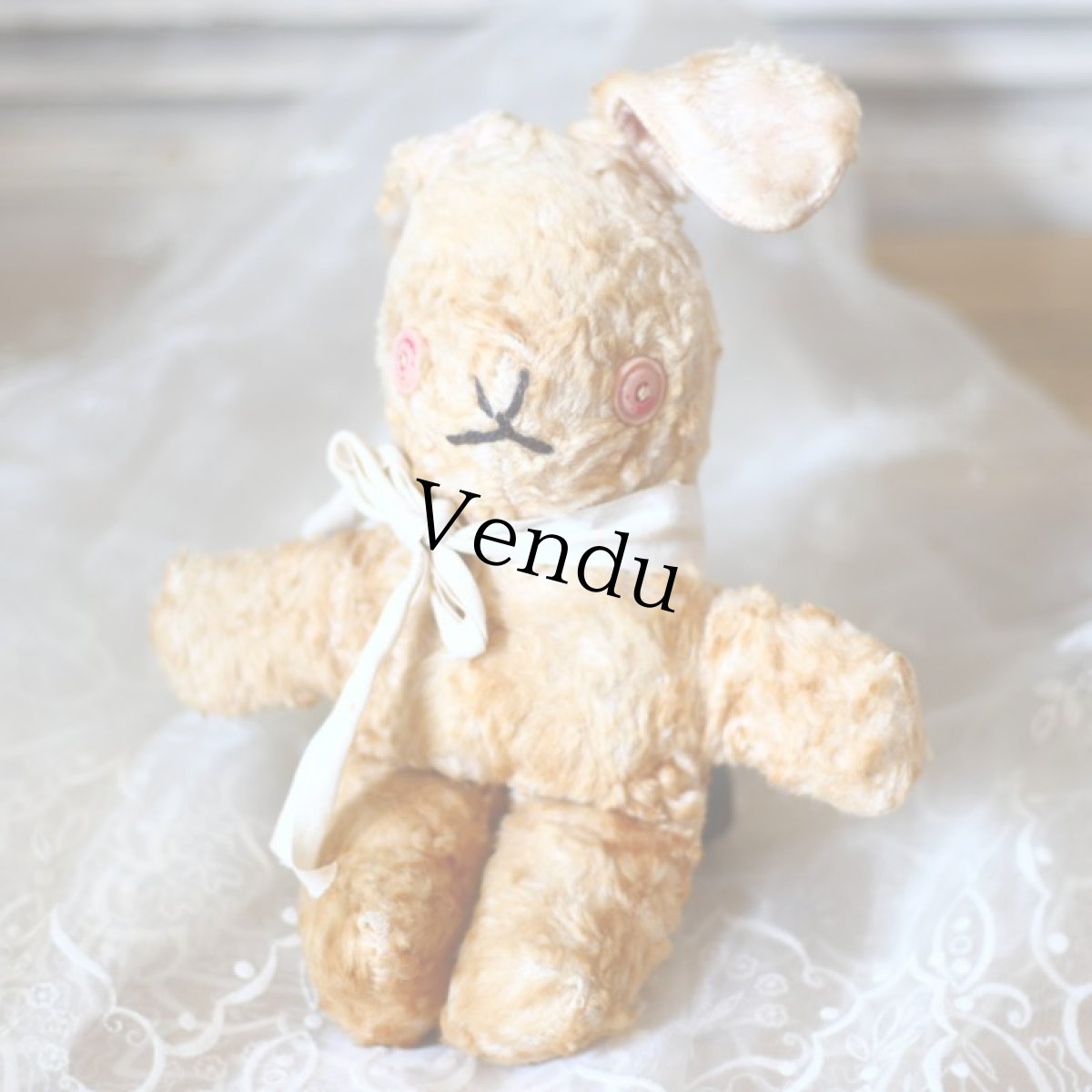 画像6: Rabbit Bear / ボタンアイのラビット アンティークラビット (6)