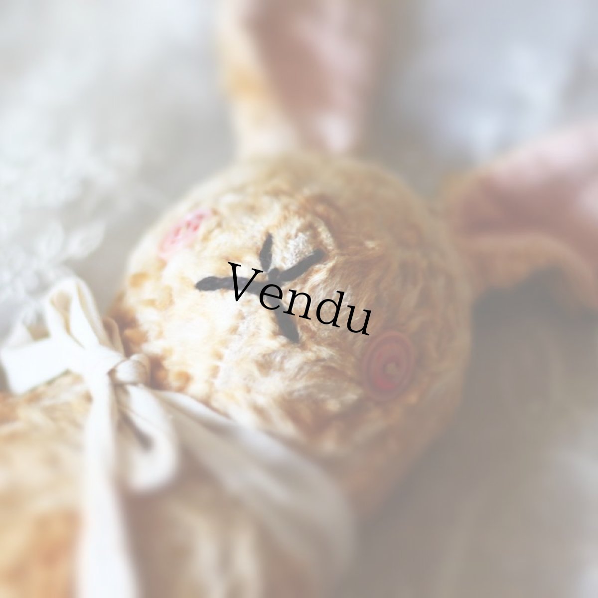 画像2: Rabbit Bear / ボタンアイのラビット アンティークラビット (2)