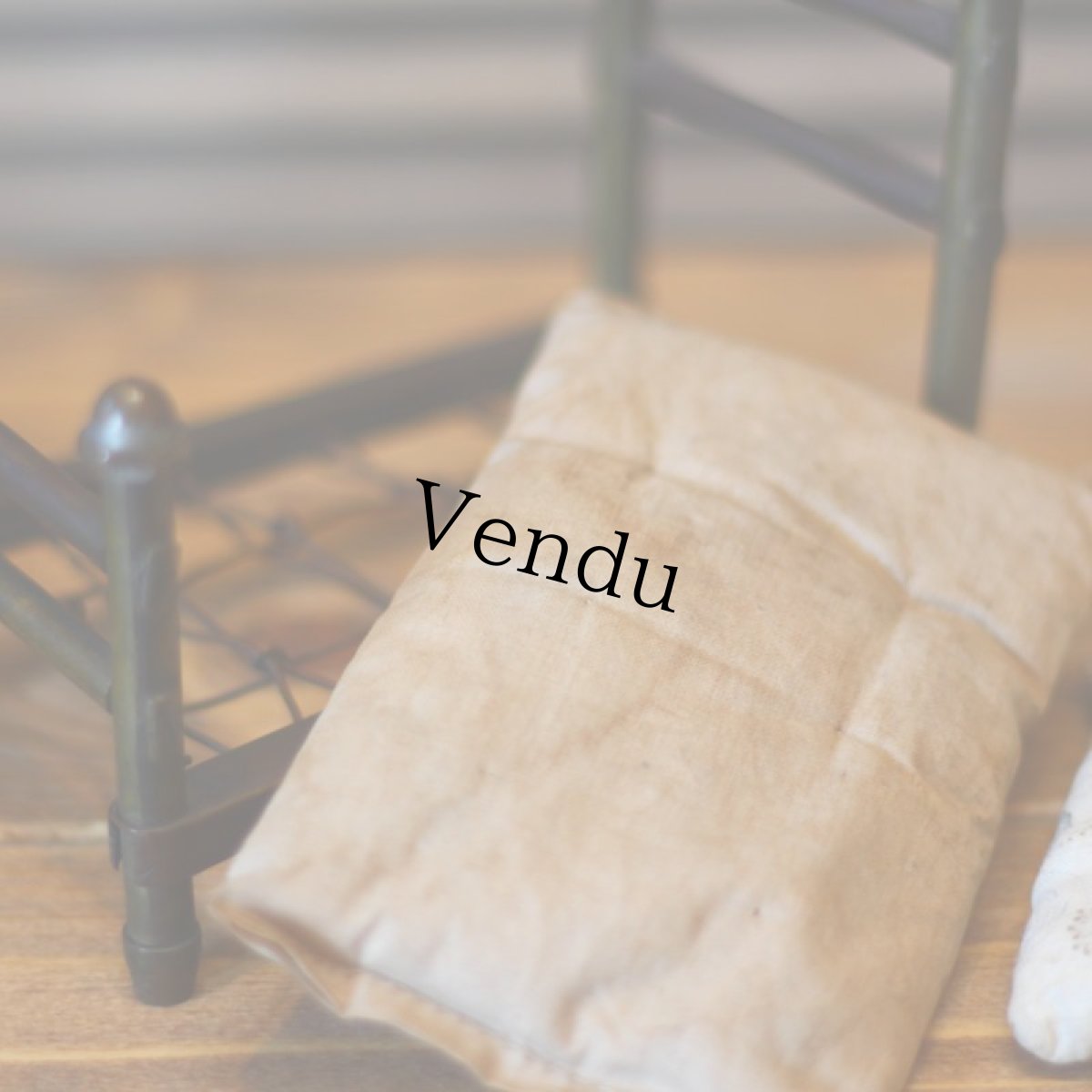 画像3: アンティークドールハウスベッド/真鍮 (3)