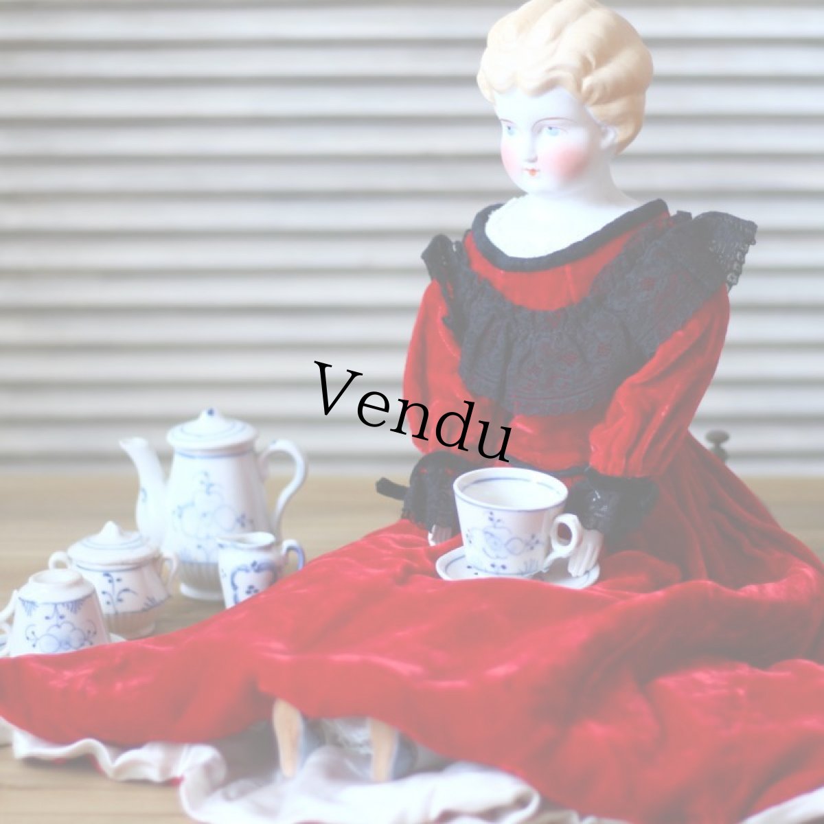 画像2: サキソニー柄 おままごとティーセット/Doll house Child Teaset＊ (2)
