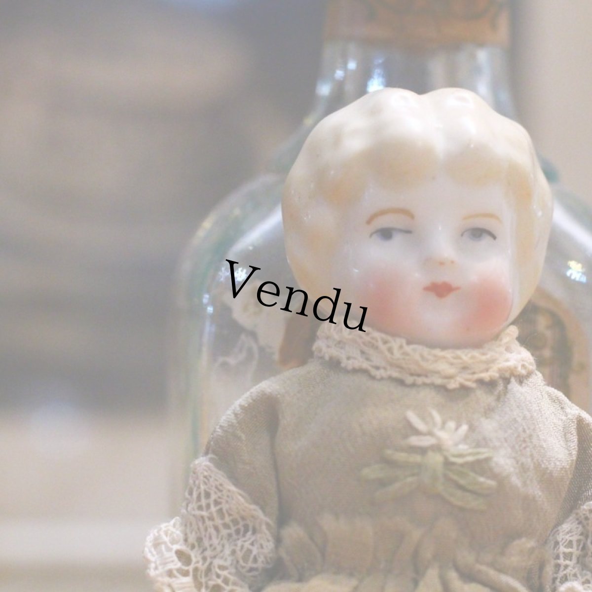 画像3: ロシア作家によるドレスを身につけたチャイナヘッドドール (3)