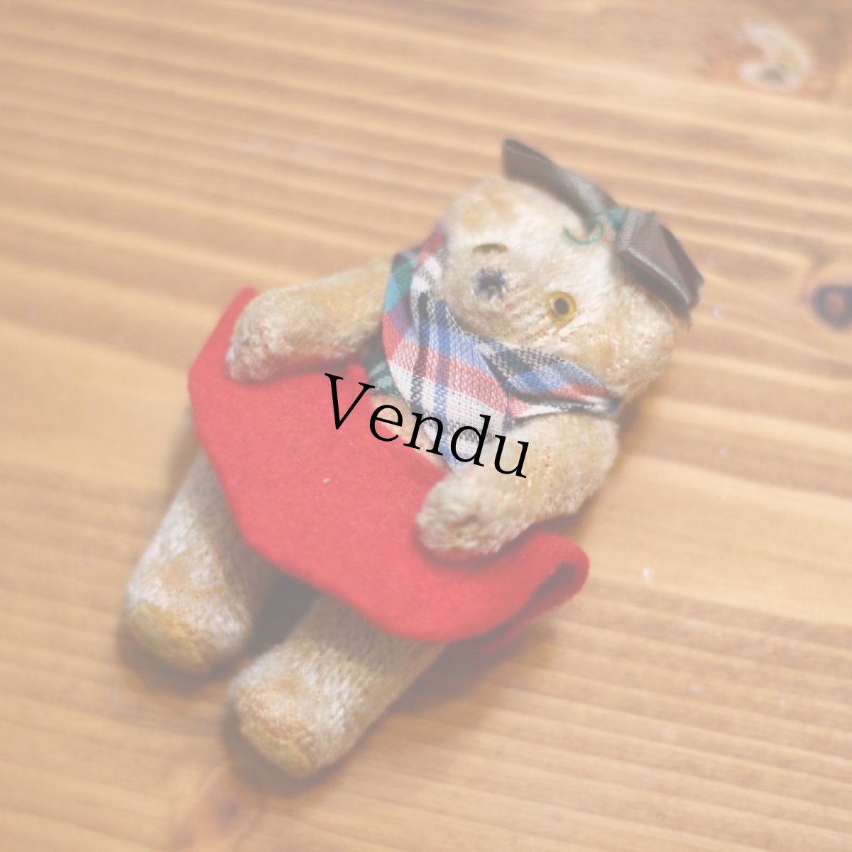 画像4: グラスアイの小さなテディベア (4)