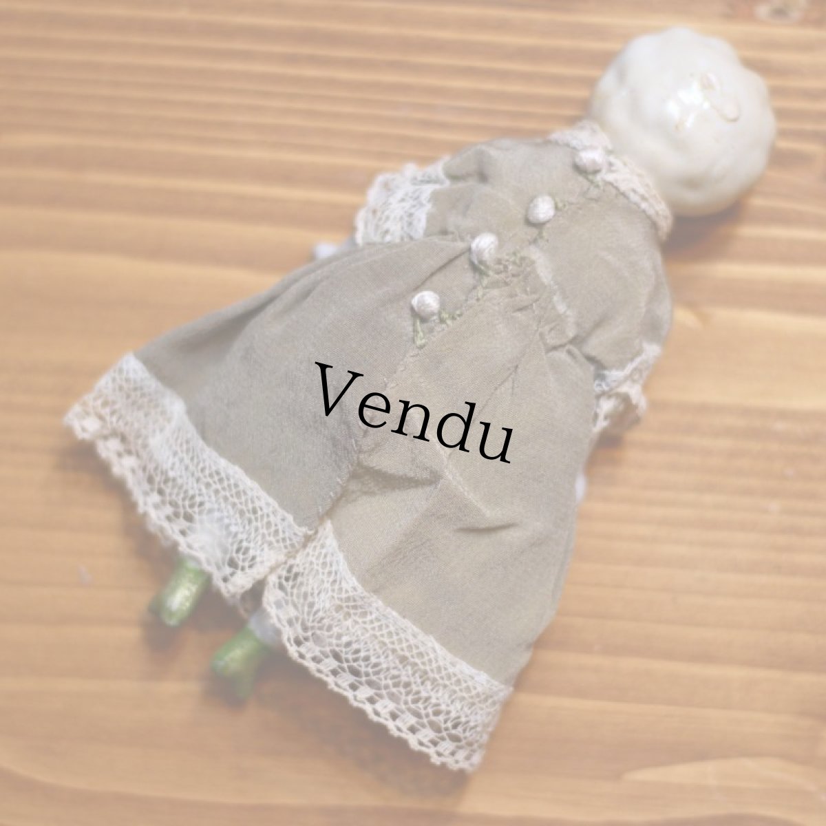 画像6: ロシア作家によるドレスを身につけたチャイナヘッドドール (6)