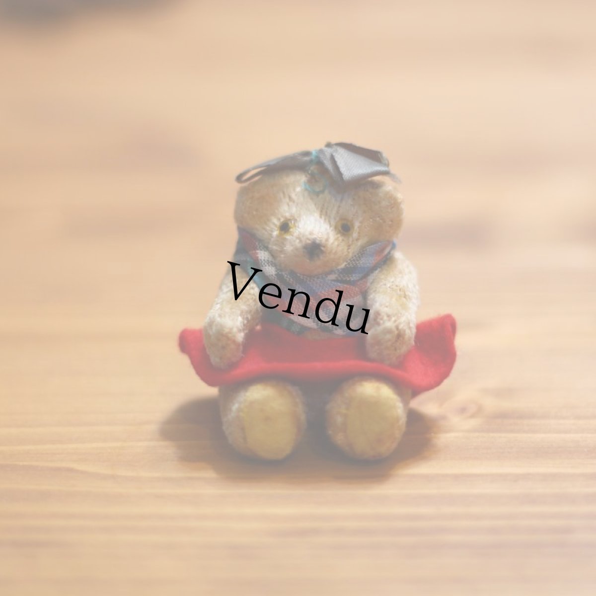 画像2: グラスアイの小さなテディベア (2)