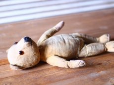 画像8: イギリス アンティークベア モヘアレス 1920s (8)