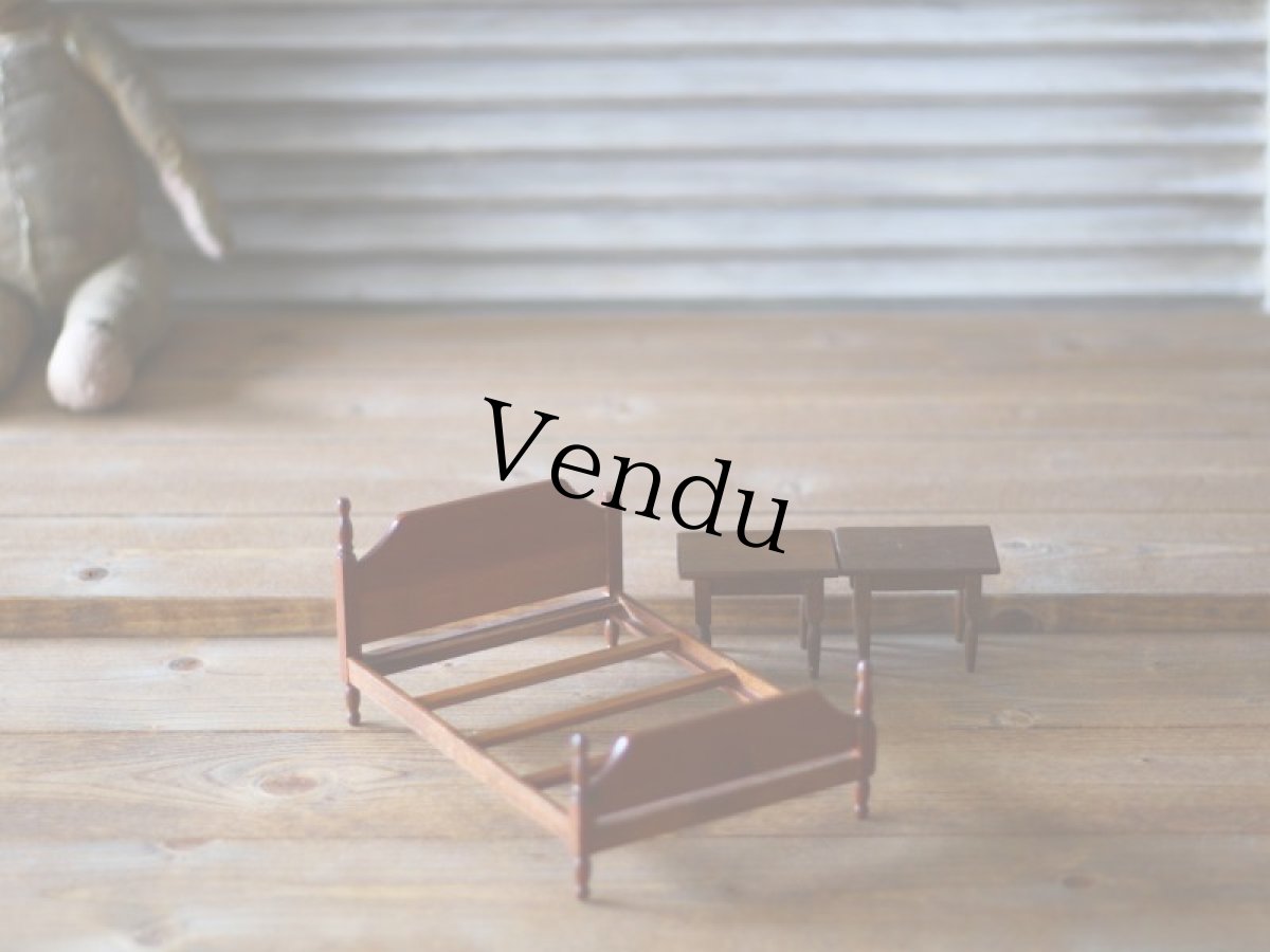 画像2: アンティークドールハウス家具セット＊ (2)