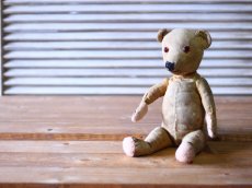 画像2: イギリス アンティークベア モヘアレス 1920s (2)