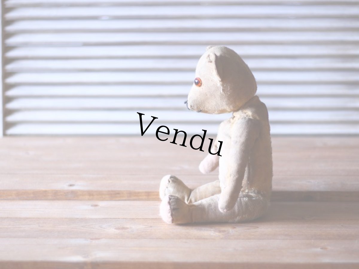 画像7: イギリス アンティークベア モヘアレス 1920s (7)