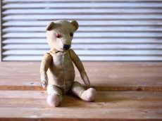 画像3: イギリス アンティークベア モヘアレス 1920s (3)