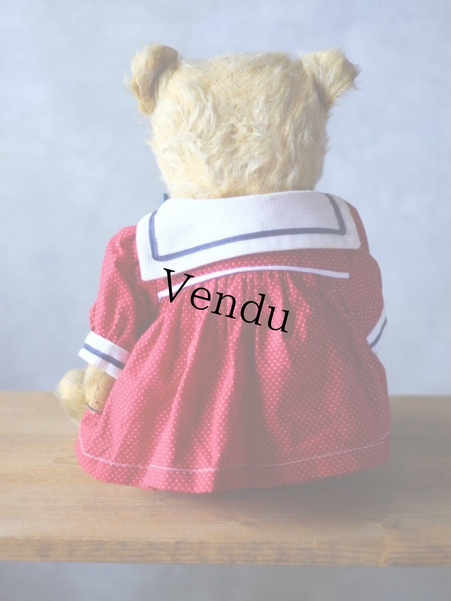 画像4: セーラーカラーのアンティークベア (4)