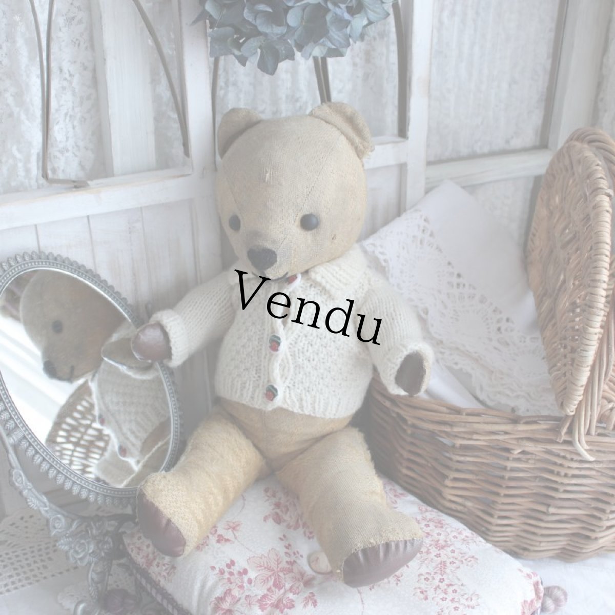 画像1: イギリスアンティーク テディベア  335 (1)