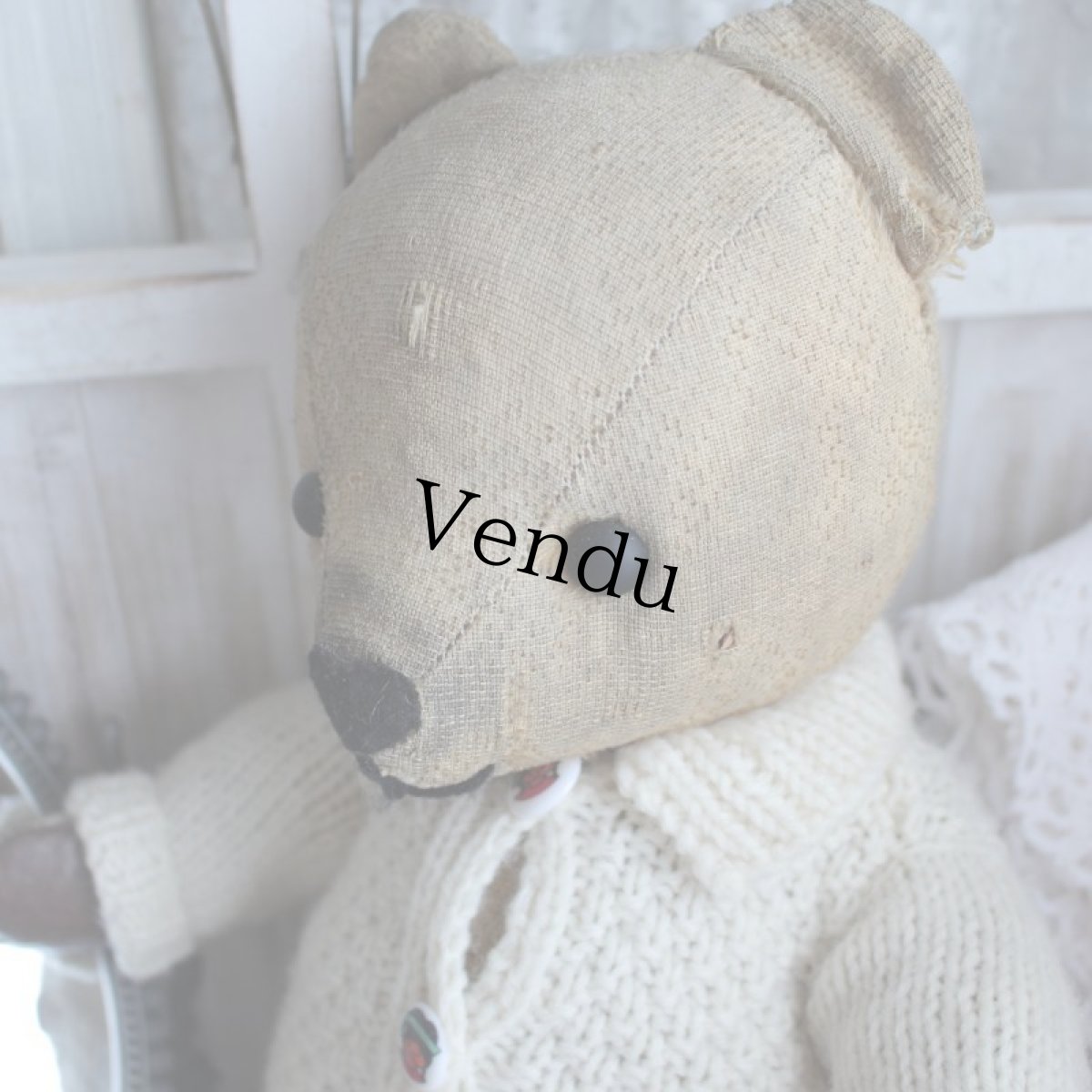 画像3: イギリスアンティーク テディベア  335 (3)