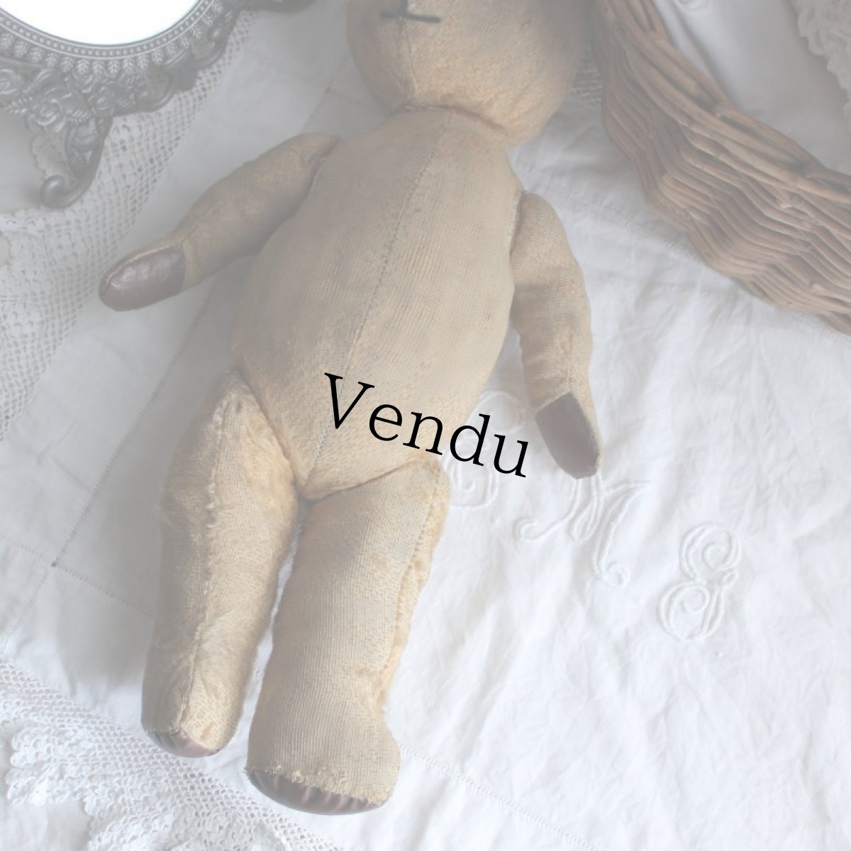 画像6: イギリスアンティーク テディベア  335 (6)