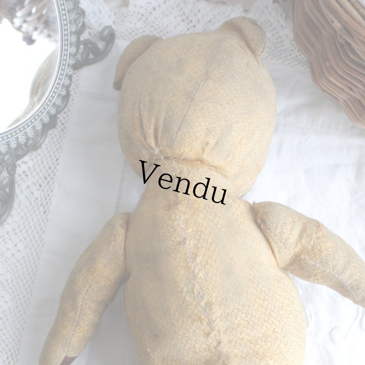 画像9: イギリスアンティーク テディベア  335 (9)