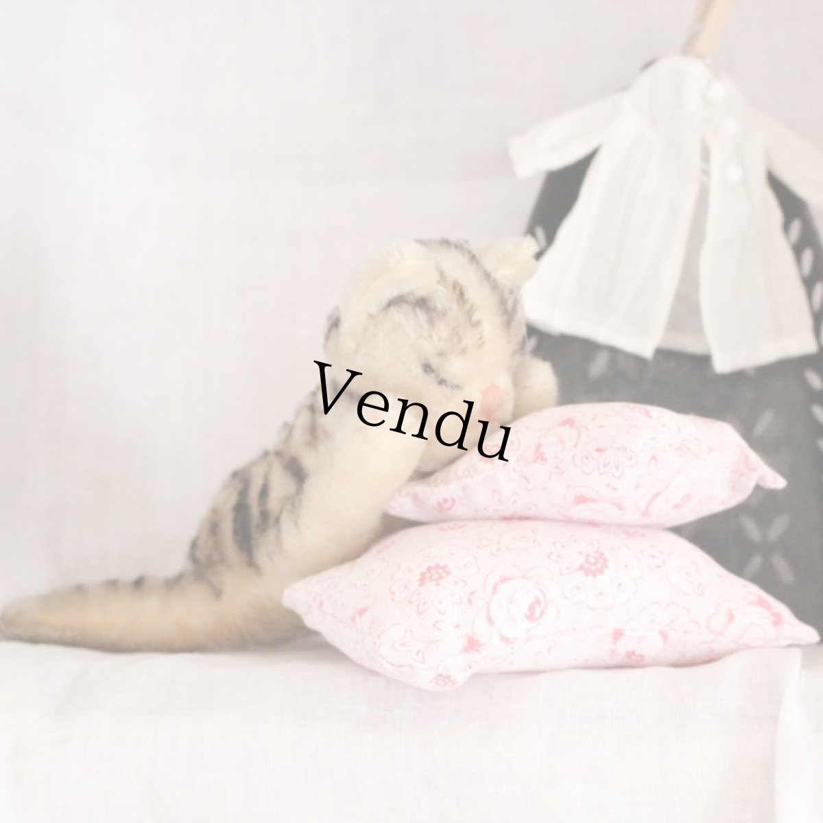 画像2: Antique Steiff Floppy Kitty#2 (2)