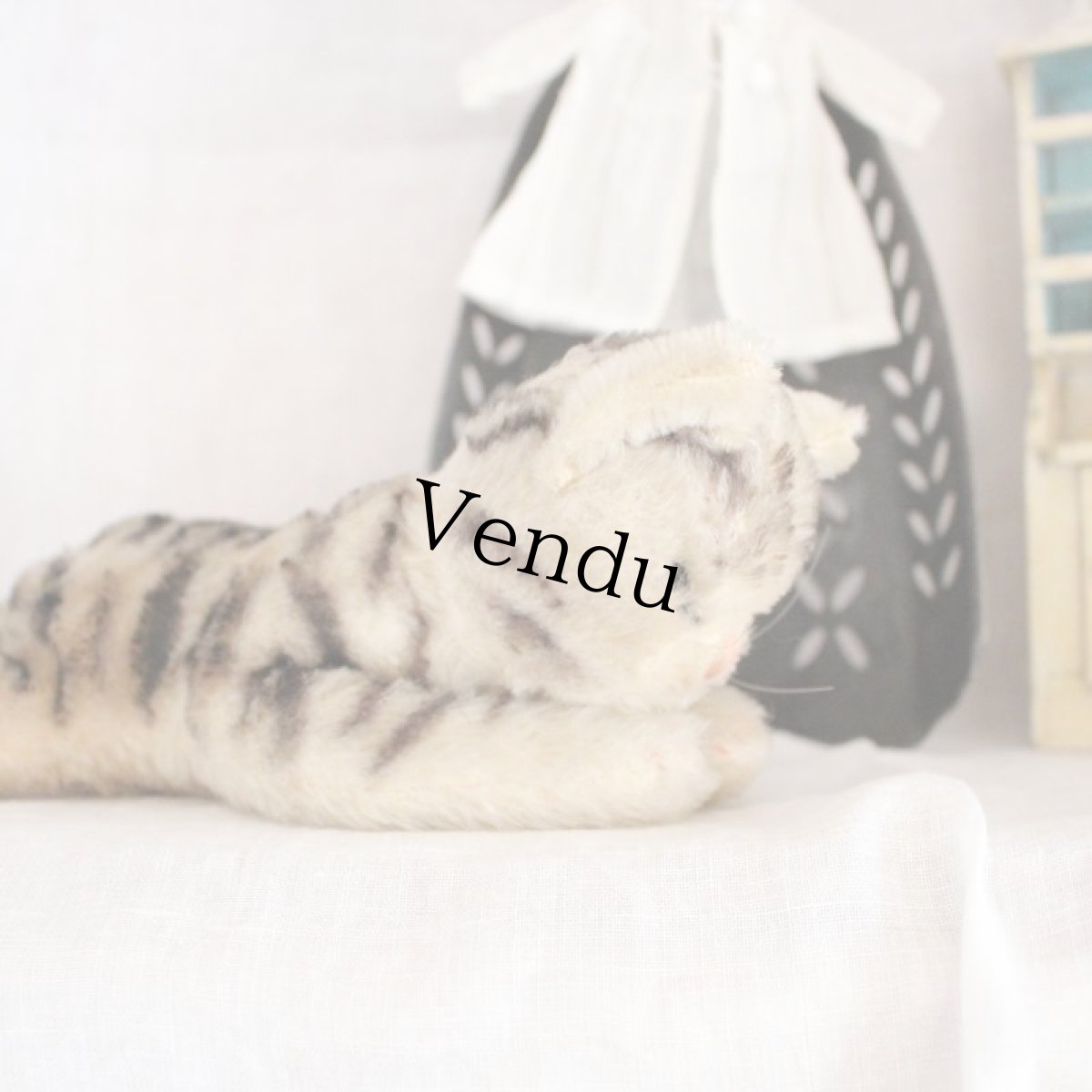 画像4: Antique Steiff Floppy Kitty#2 (4)