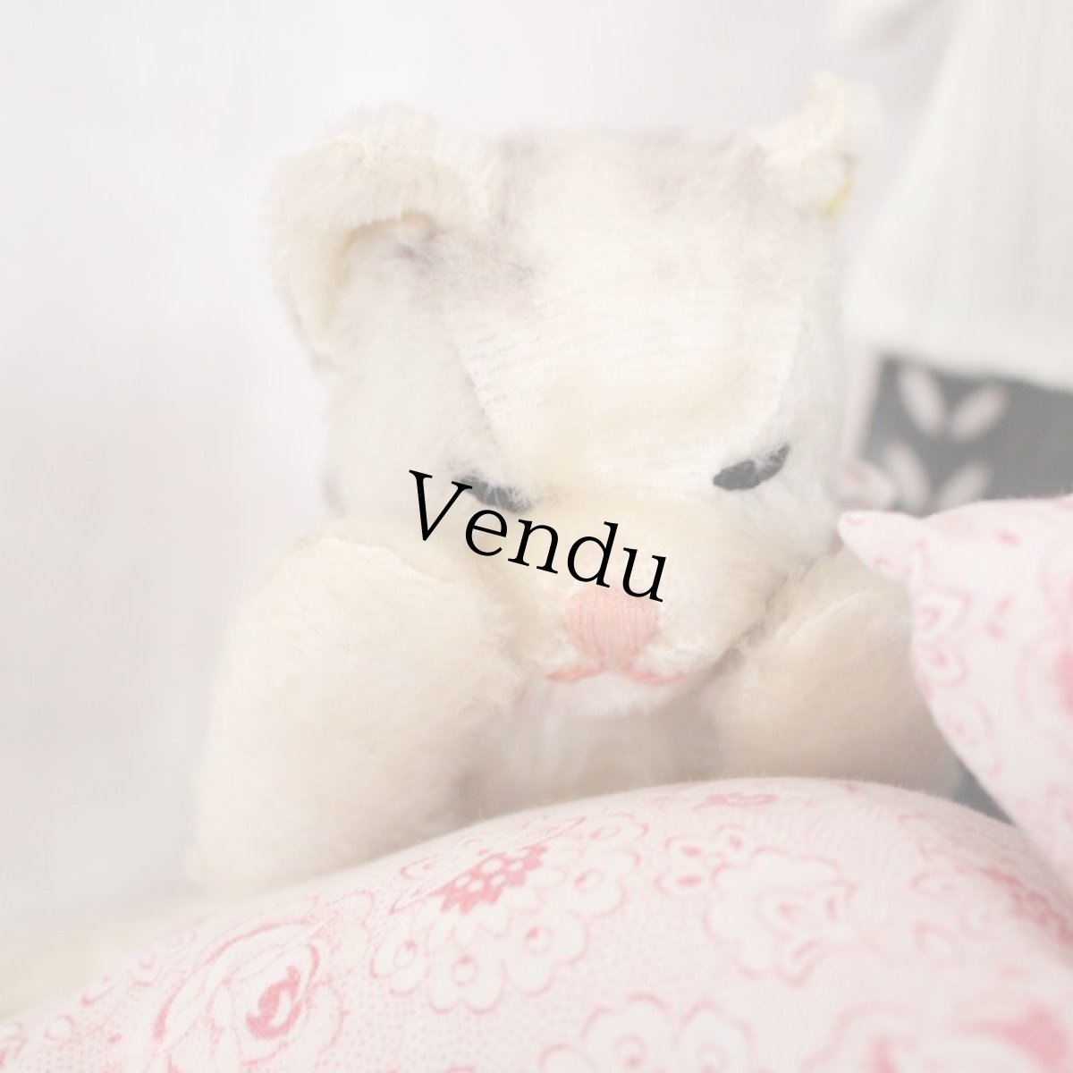 画像2: Antique Steiff Floppy Kitty (2)