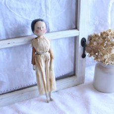 画像1: wooden peg doll RN09021806 (1)