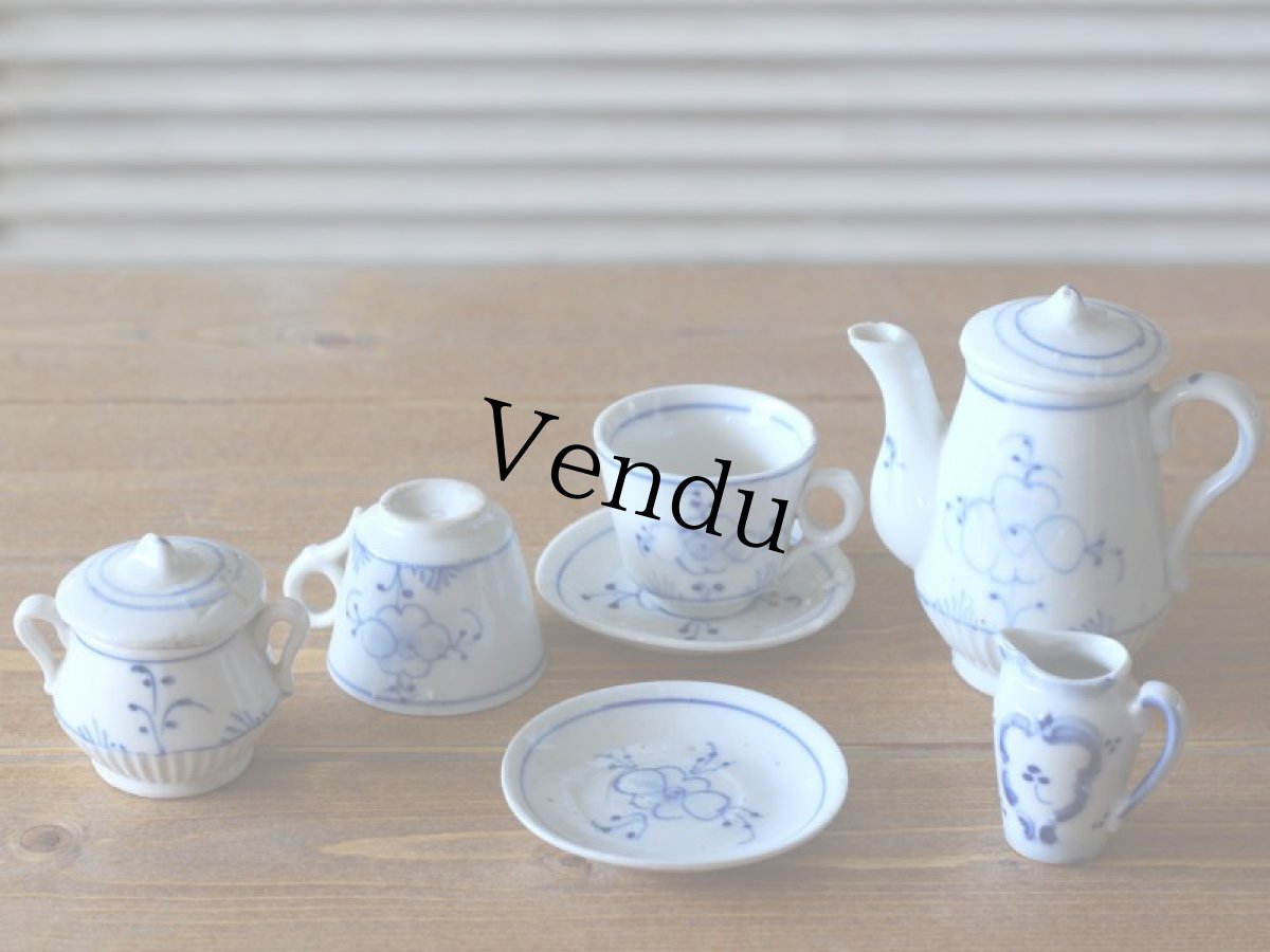 画像1: サキソニー柄 おままごとティーセット/Doll house Child Teaset＊ (1)