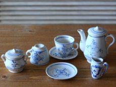 画像1: サキソニー柄 おままごとティーセット/Doll house Child Teaset＊ (1)