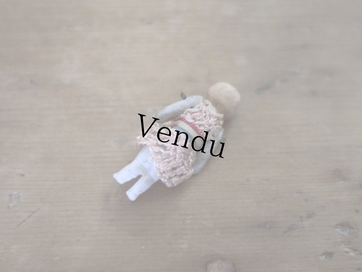 画像4: 小さなビスクドールと猫の小箱のセット＊ (4)