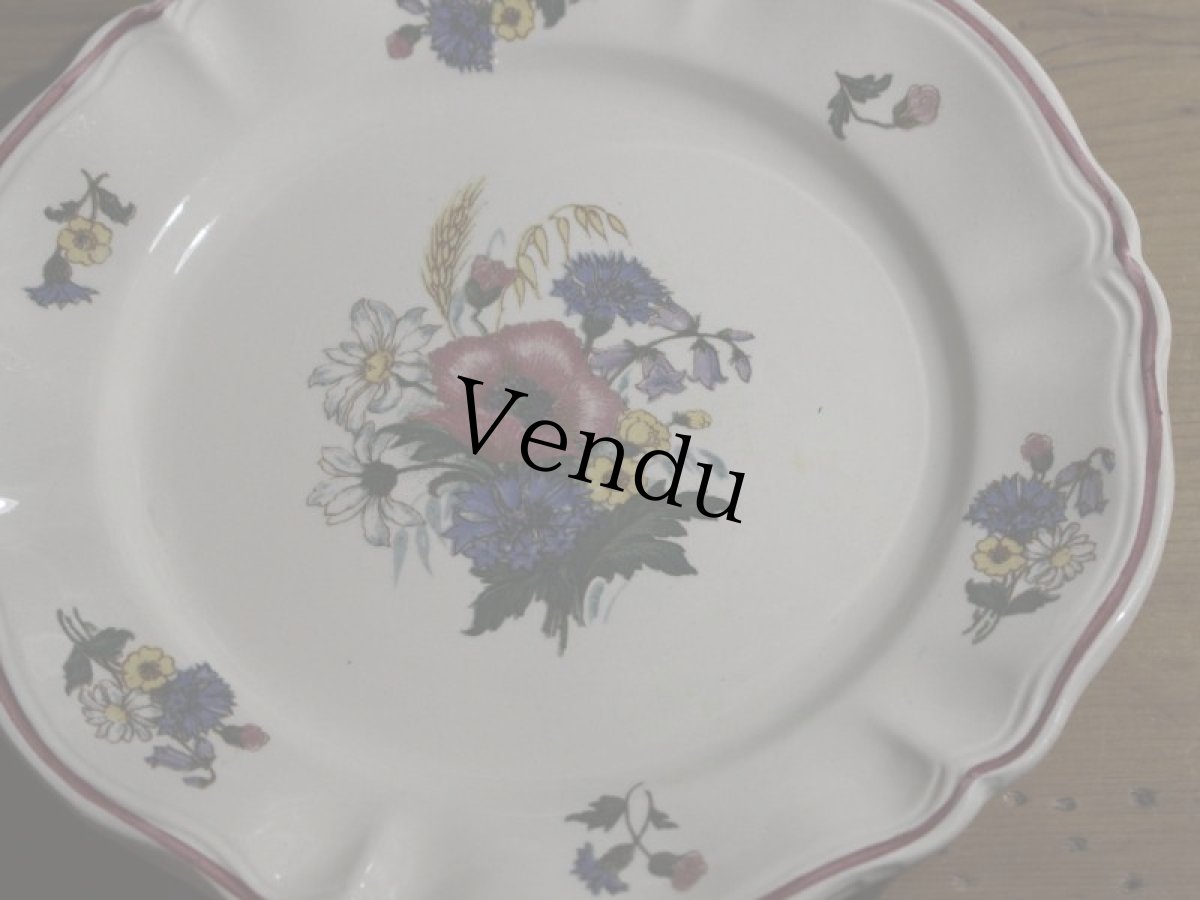 画像5: DIGOIN SARREGUEMINES 18.5cm plate / French/ディゴアン サルグミンヌ (5)