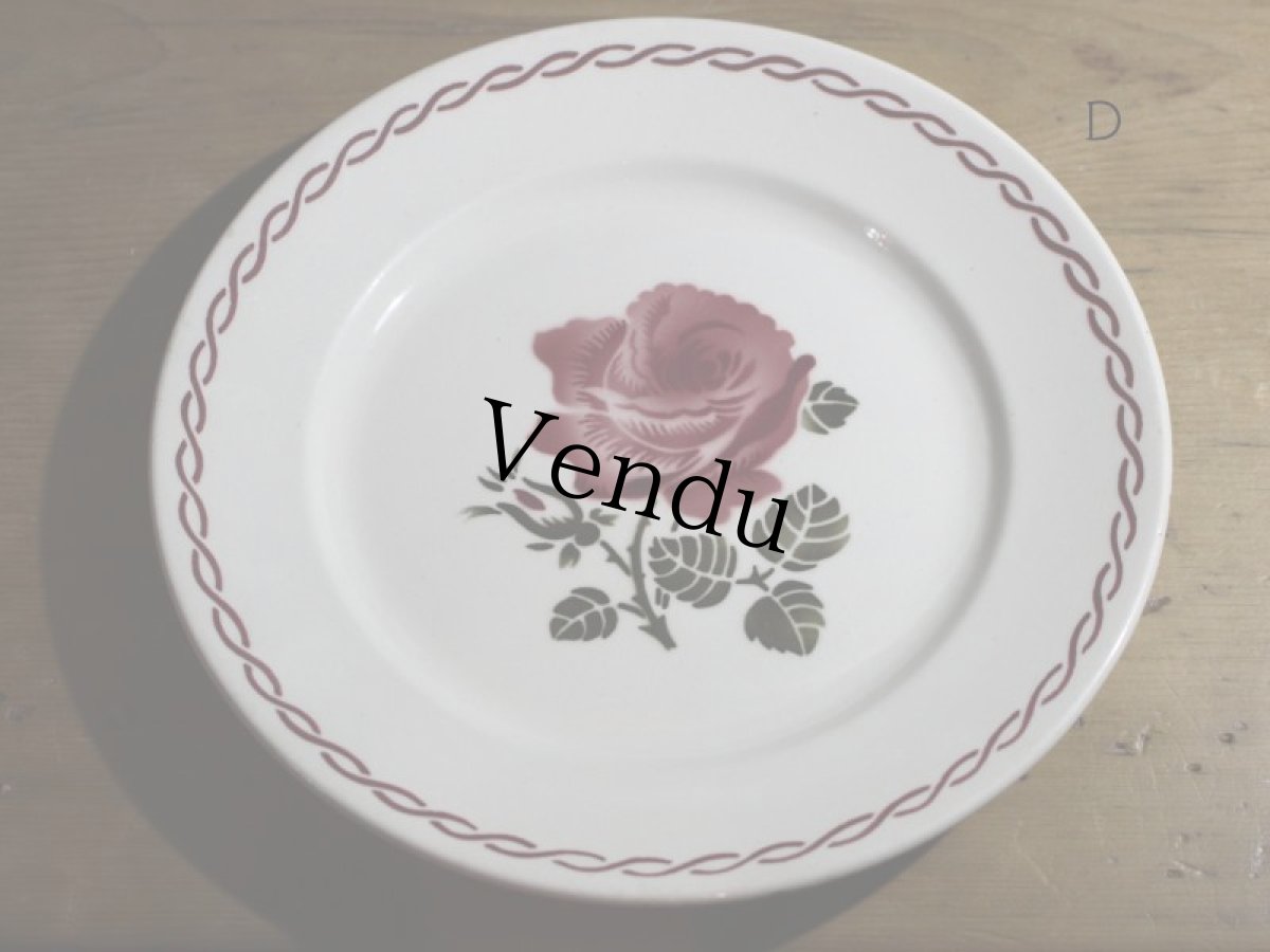 画像10: BADONVILLER 22.5cm plate/France/バドンヴィレ (10)