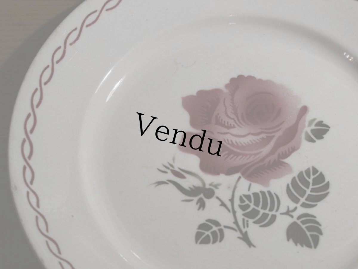 画像15: BADONVILLER 22.5cm plate/France/バドンヴィレ (15)