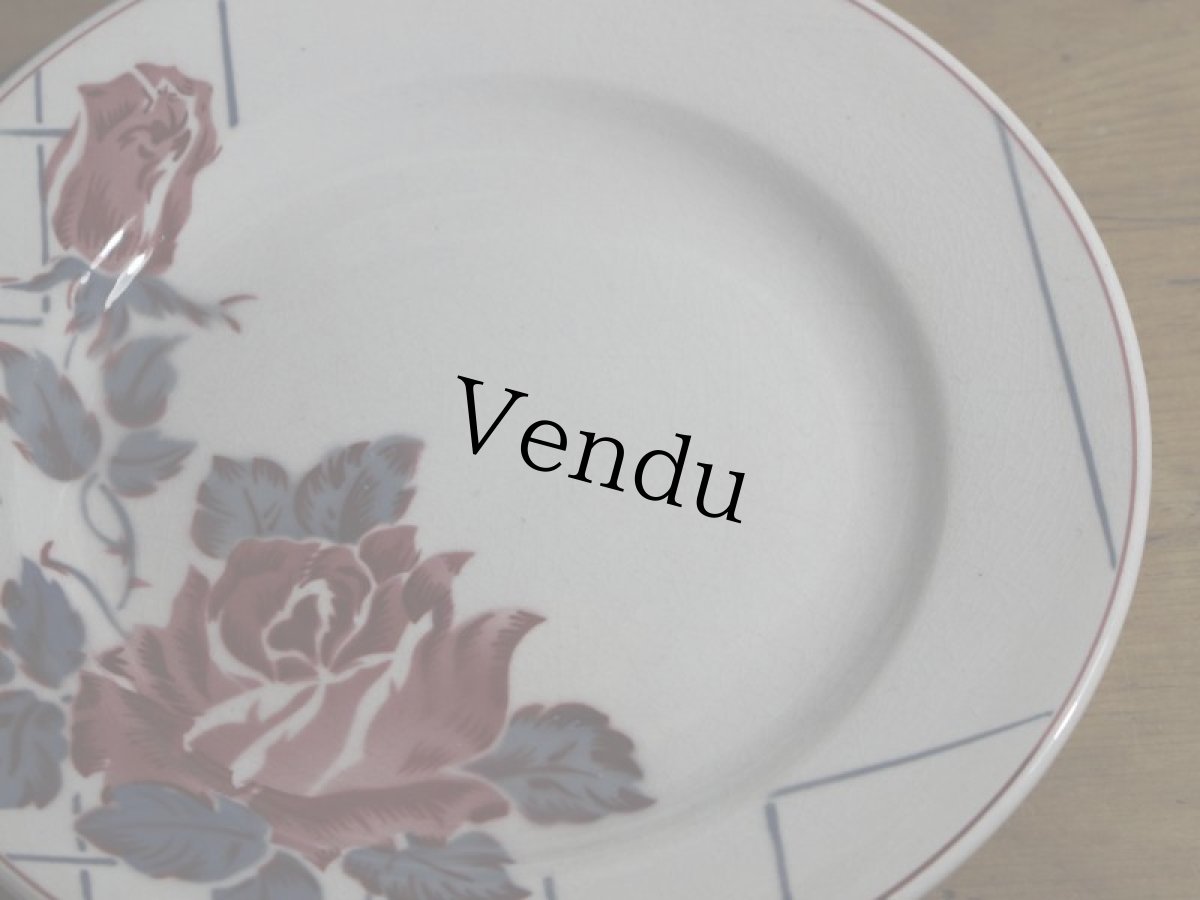 画像2: SALE++Digoin Sarreguemines 20cm plate / French/ディゴアン サルグミンヌ (2)