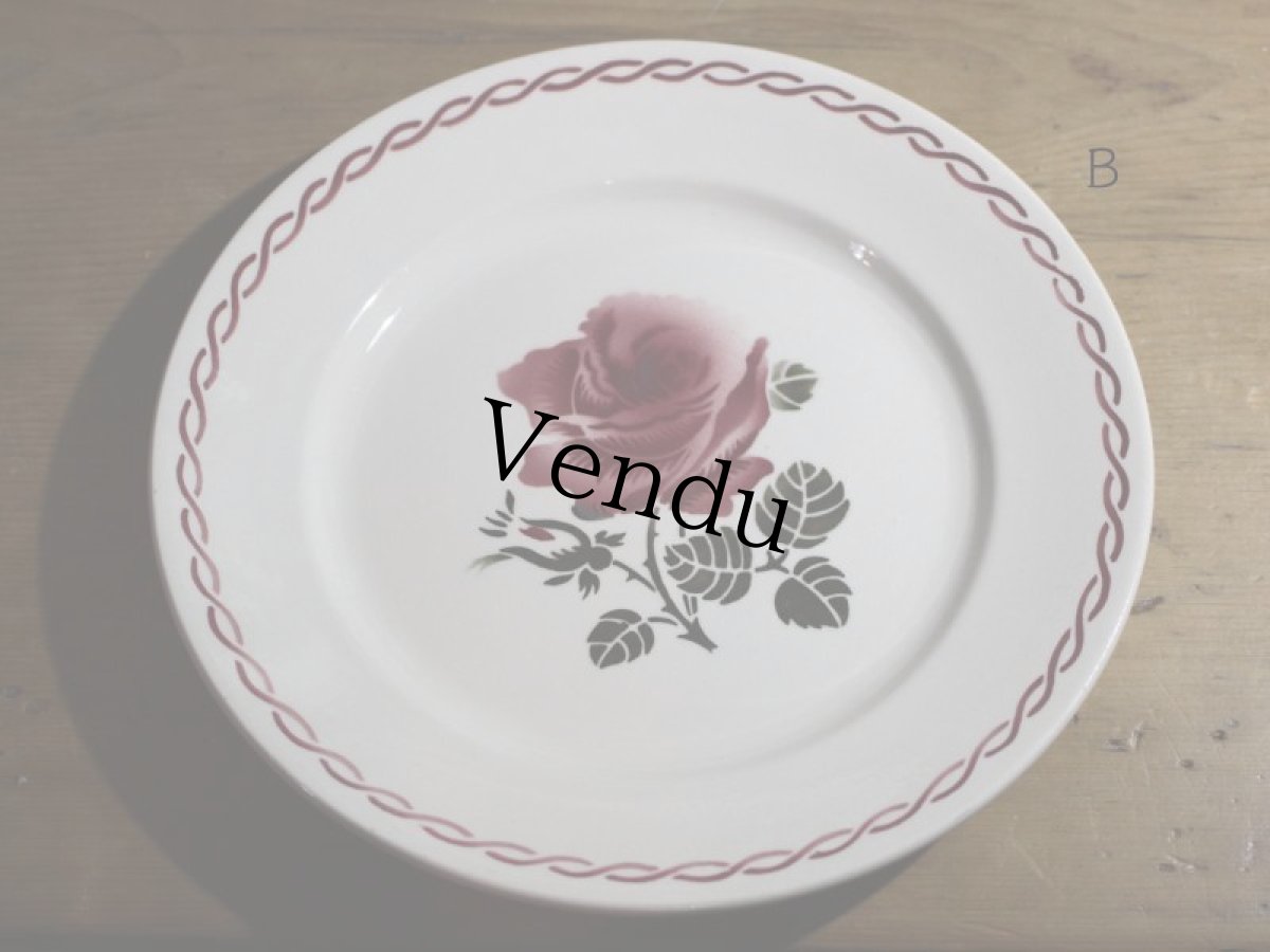 画像3: BADONVILLER 22.5cm plate/France/バドンヴィレ (3)