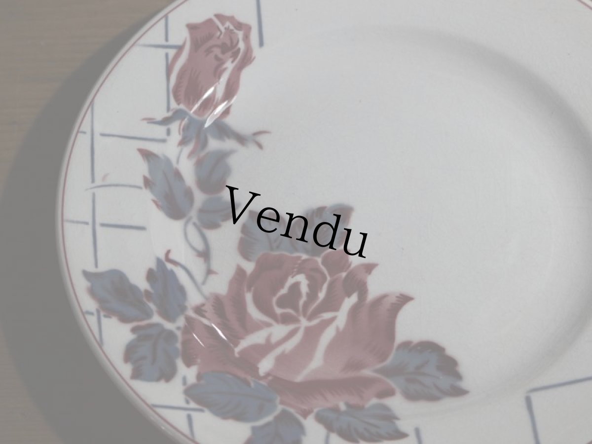 画像3: SALE++Digoin Sarreguemines 20cm plate / French/ディゴアン サルグミンヌ (3)