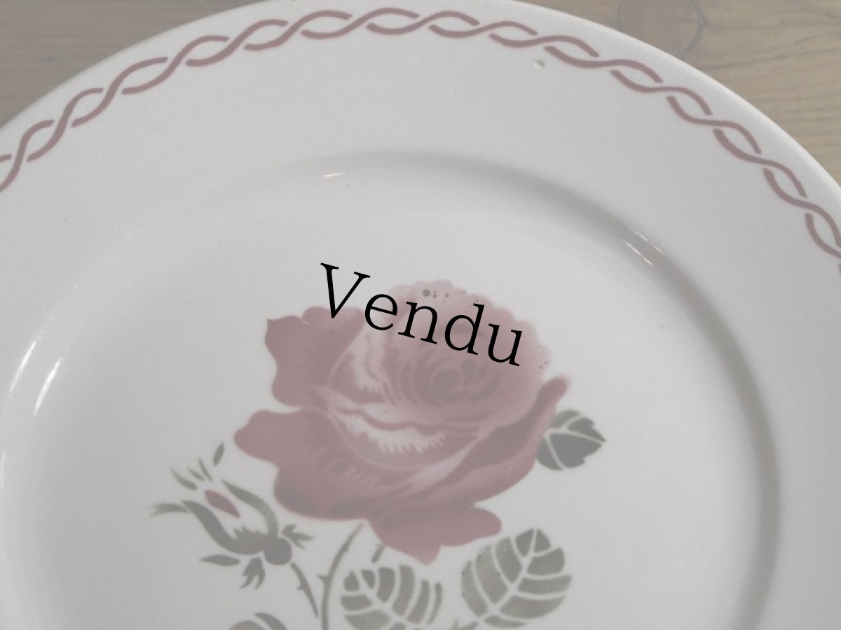 画像7: BADONVILLER 22.5cm plate/France/バドンヴィレ (7)