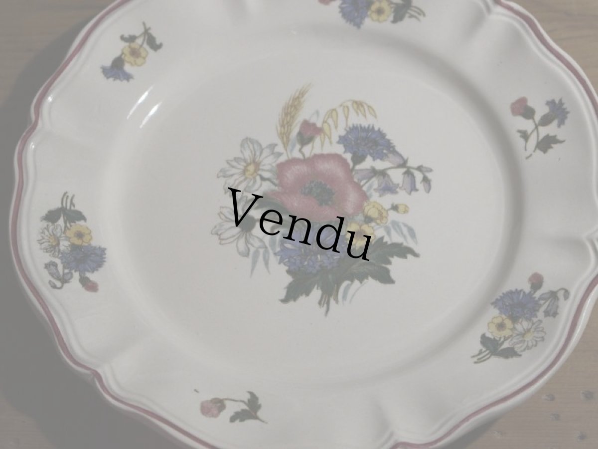 画像2: SALE++DIGOIN SARREGUEMINES 18.5cm plate / French/ディゴアン サルグミンヌ (2)