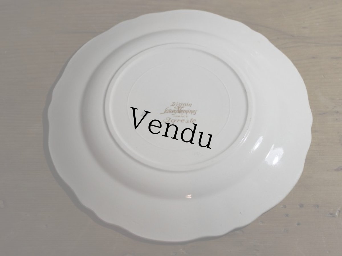 画像3: SALE++DIGOIN SARREGUEMINES 18.5cm plate / French/ディゴアン サルグミンヌ (3)