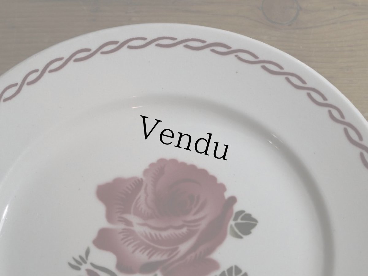 画像11: BADONVILLER 22.5cm plate/France/バドンヴィレ (11)