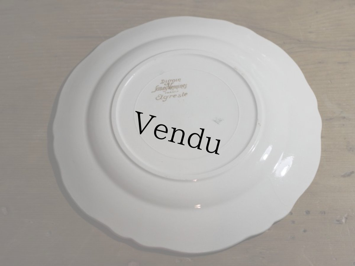 画像6: DIGOIN SARREGUEMINES 18.5cm plate / French/ディゴアン サルグミンヌ (6)