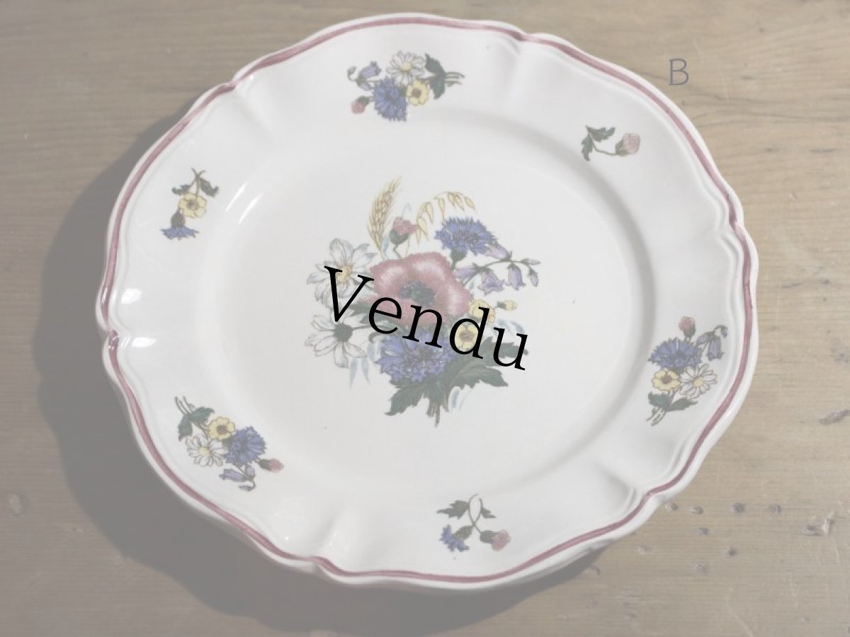 画像4: DIGOIN SARREGUEMINES 18.5cm plate / French/ディゴアン サルグミンヌ (4)