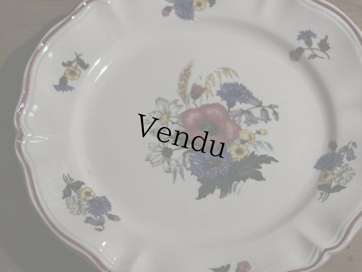 画像2: SALE++DIGOIN SARREGUEMINES 18.5cm plate / French/ディゴアン サルグミンヌ (2)
