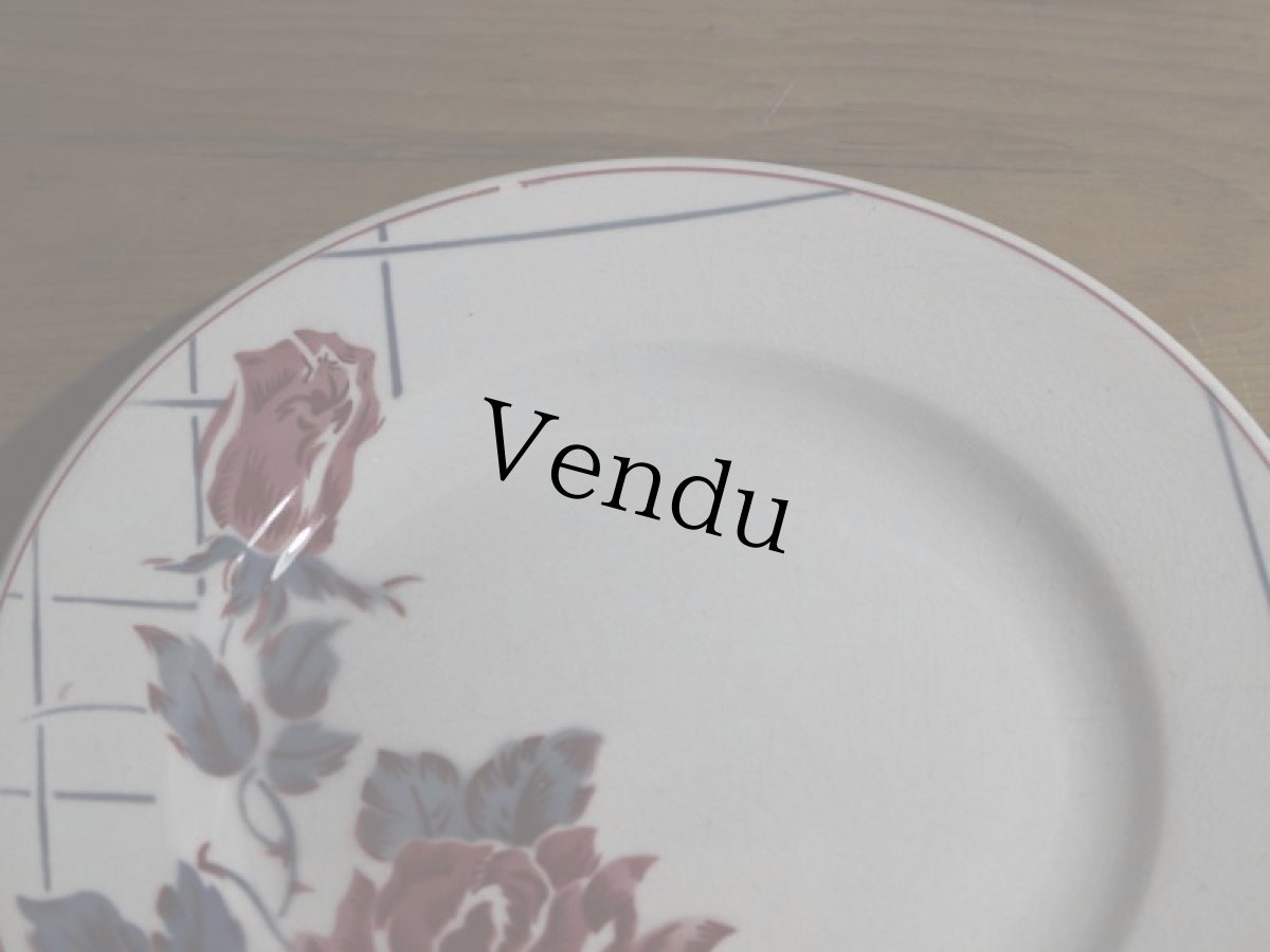 画像4: SALE++Digoin Sarreguemines 20cm plate / French/ディゴアン サルグミンヌ (4)