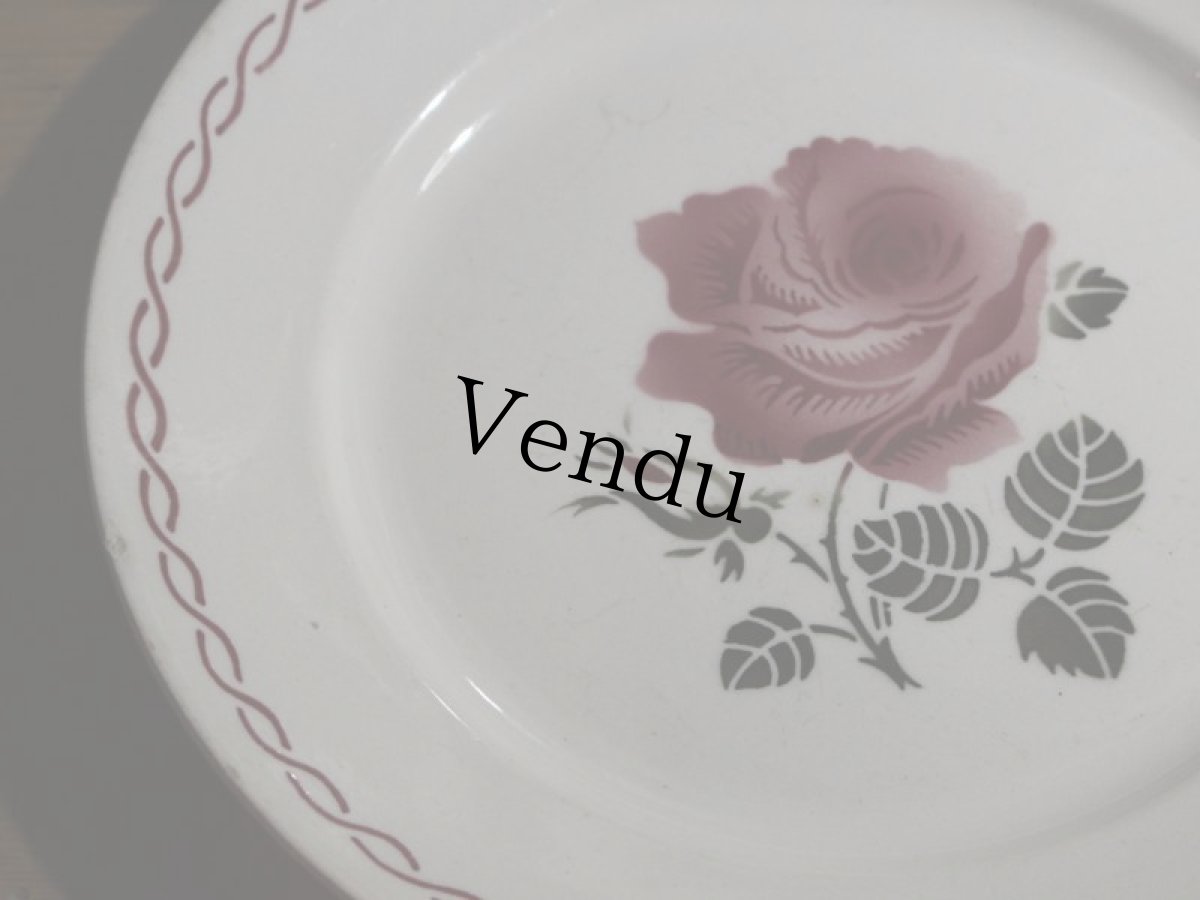 画像14: BADONVILLER 22.5cm plate/France/バドンヴィレ (14)