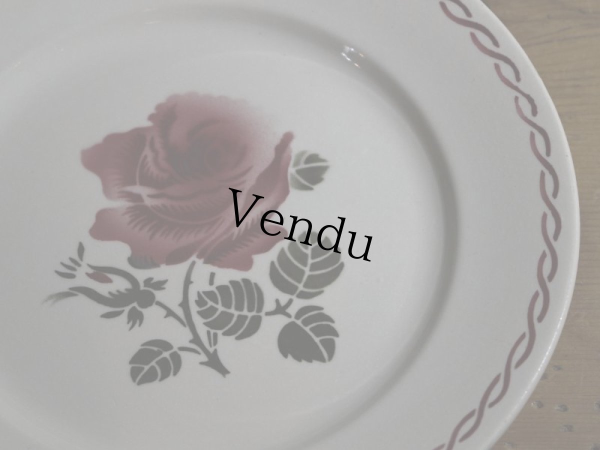 画像4: BADONVILLER 22.5cm plate/France/バドンヴィレ (4)