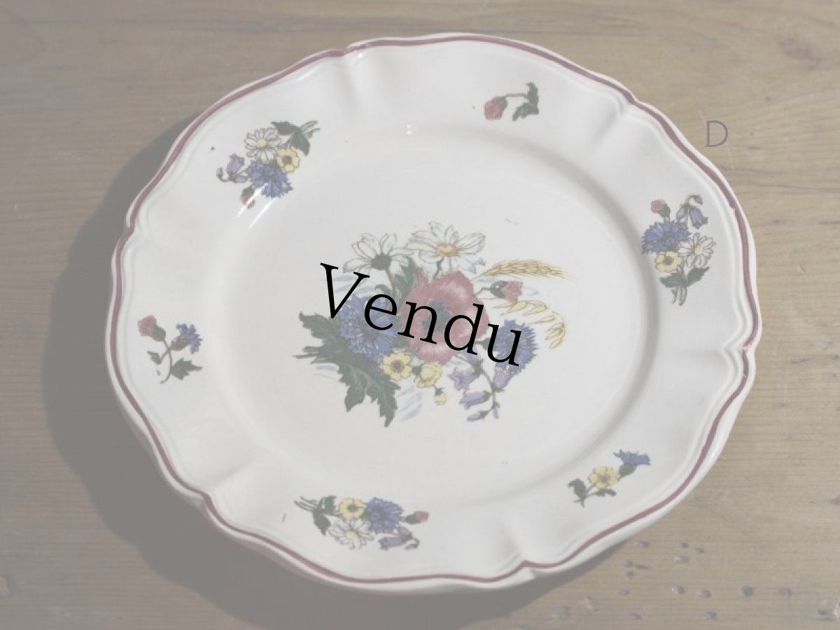 画像10: DIGOIN SARREGUEMINES 18.5cm plate / French/ディゴアン サルグミンヌ (10)