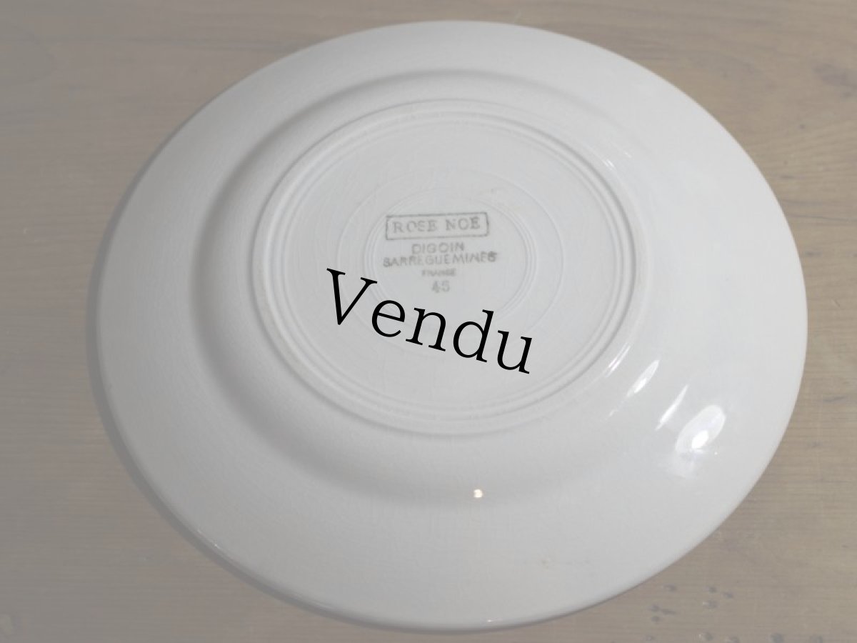 画像5: SALE++Digoin Sarreguemines 20cm plate / French/ディゴアン サルグミンヌ (5)