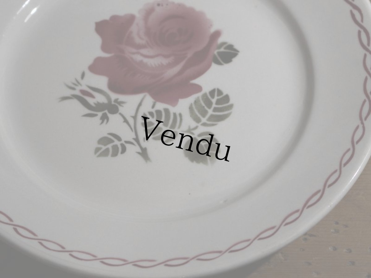 画像8: BADONVILLER 22.5cm plate/France/バドンヴィレ (8)