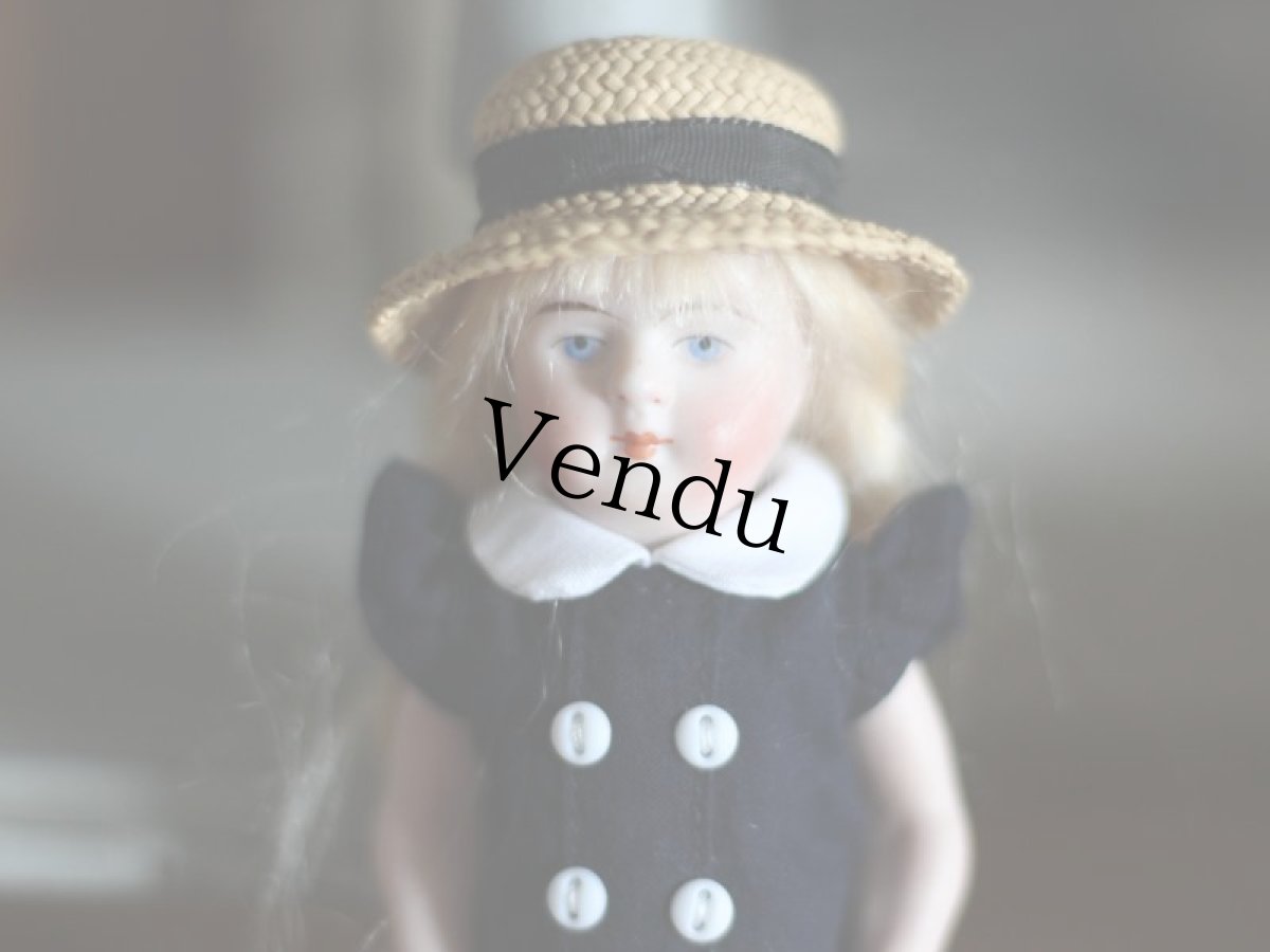 画像4: 麦わら帽子の可愛いミニョネット (4)