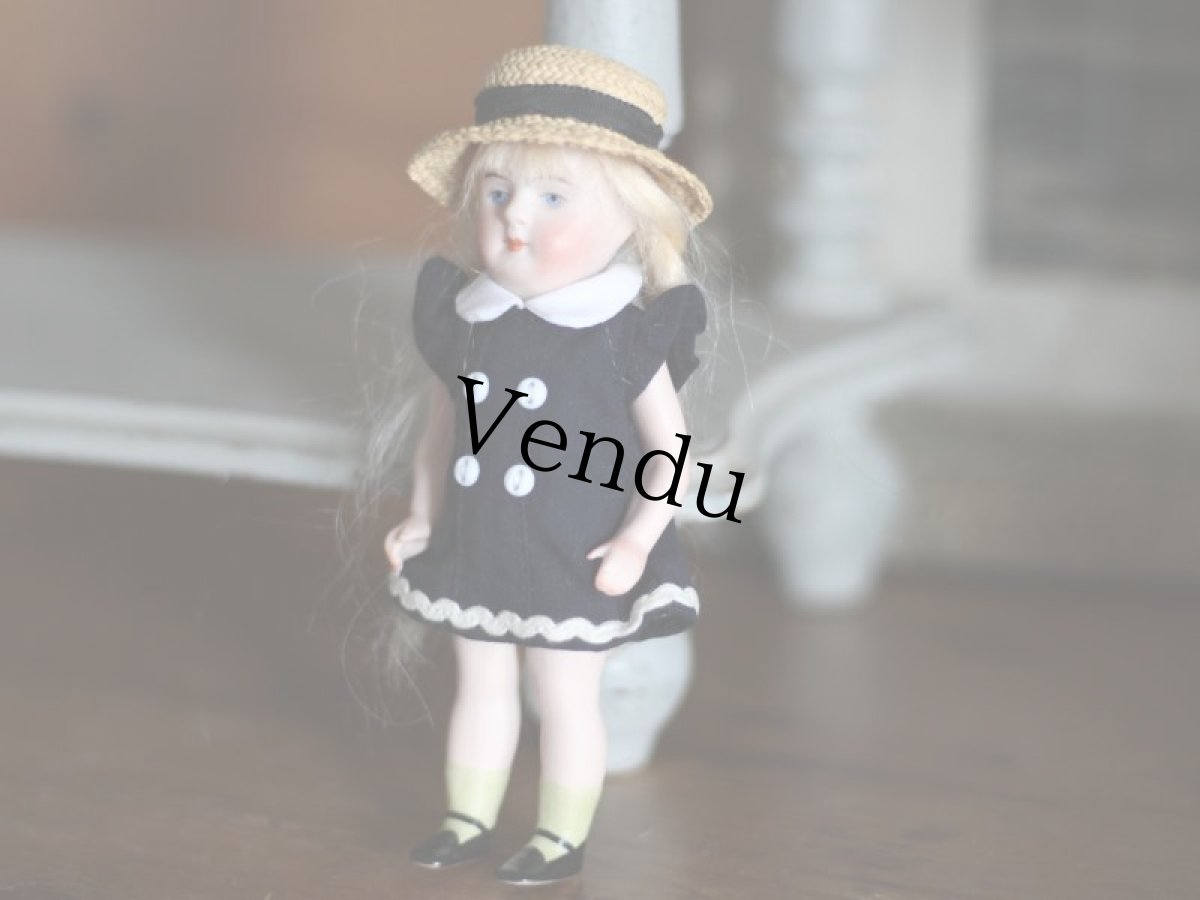 画像2: 麦わら帽子の可愛いミニョネット (2)