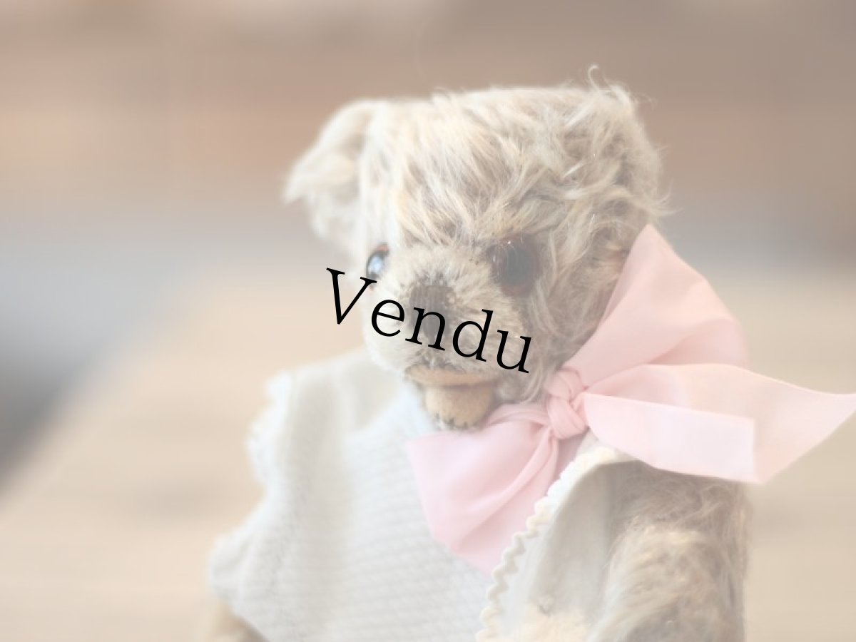 画像2: German Open Mouth Zottig Bear mini/bib (2)