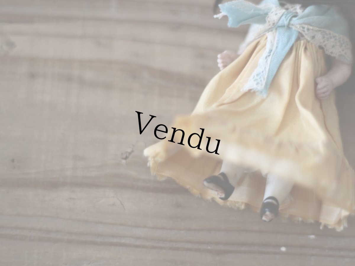 画像6: 黒い麦わら帽子のミニョネット (6)