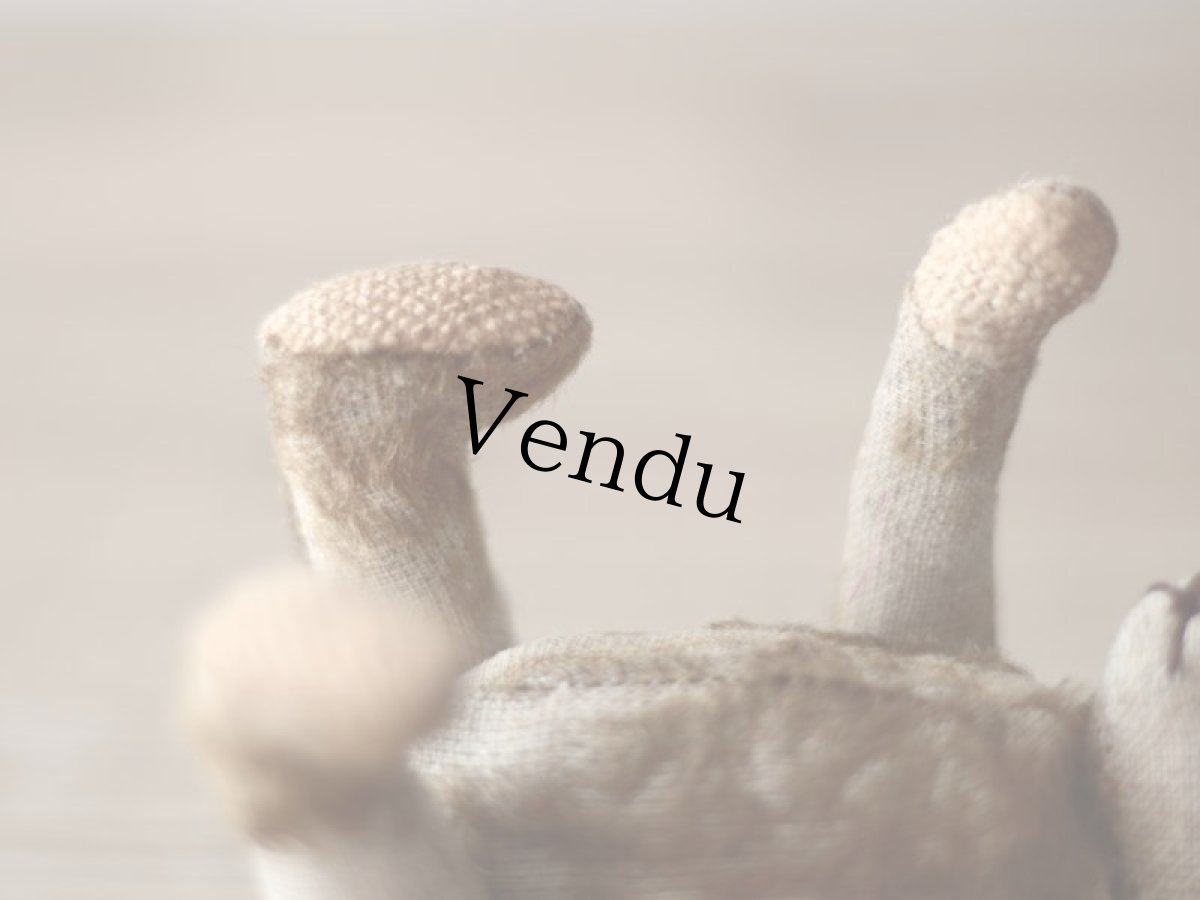 画像8: Vintage French Bear Beige S (8)